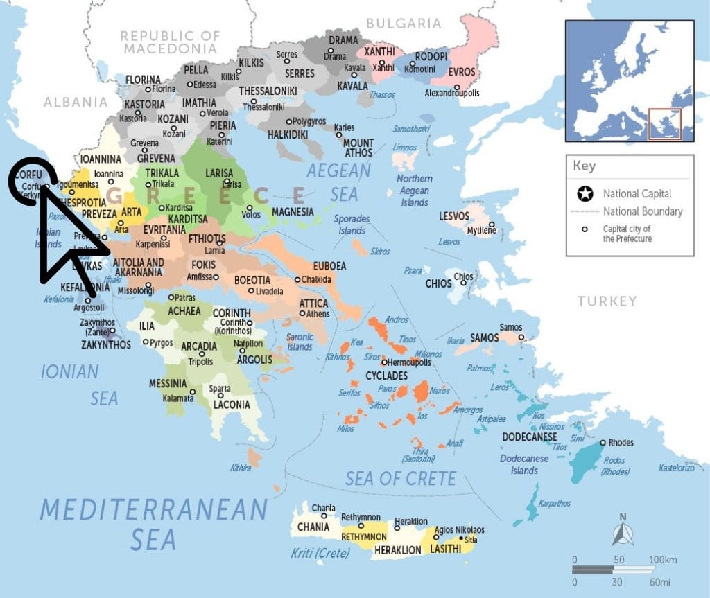 Onde fica Corfu?